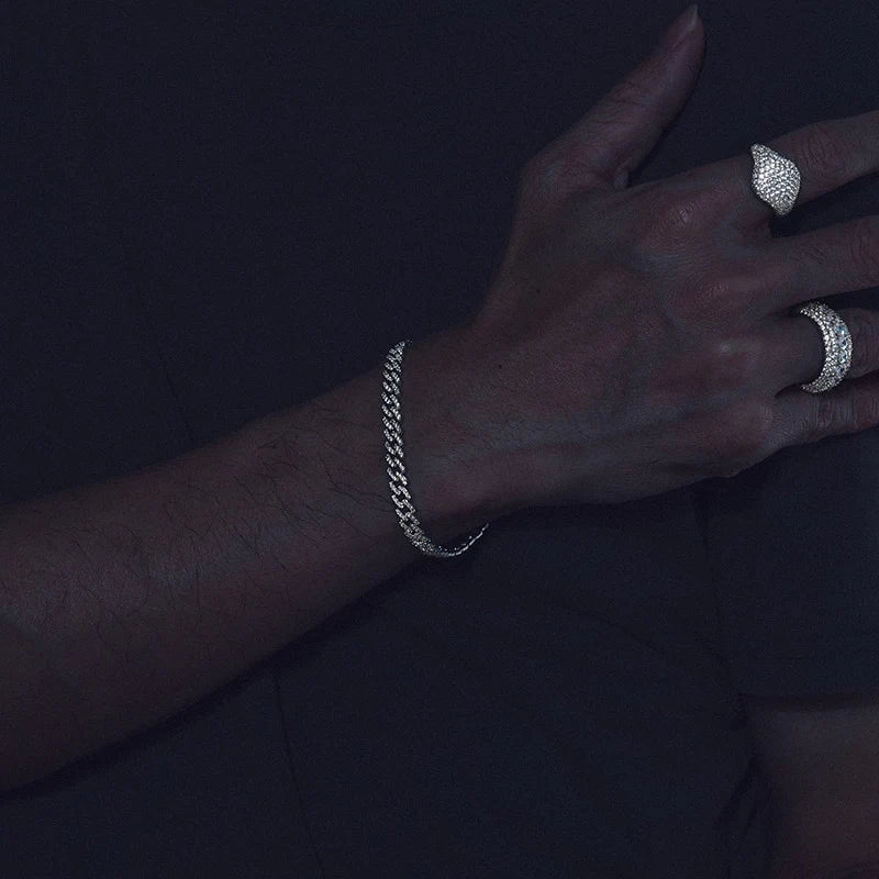 6MM Moissanite Cuban Link Bracelet