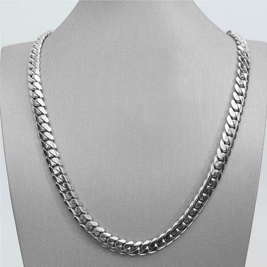 Handmade Sterling Silver Miami Cuban Link Chain (6MM-10MM)