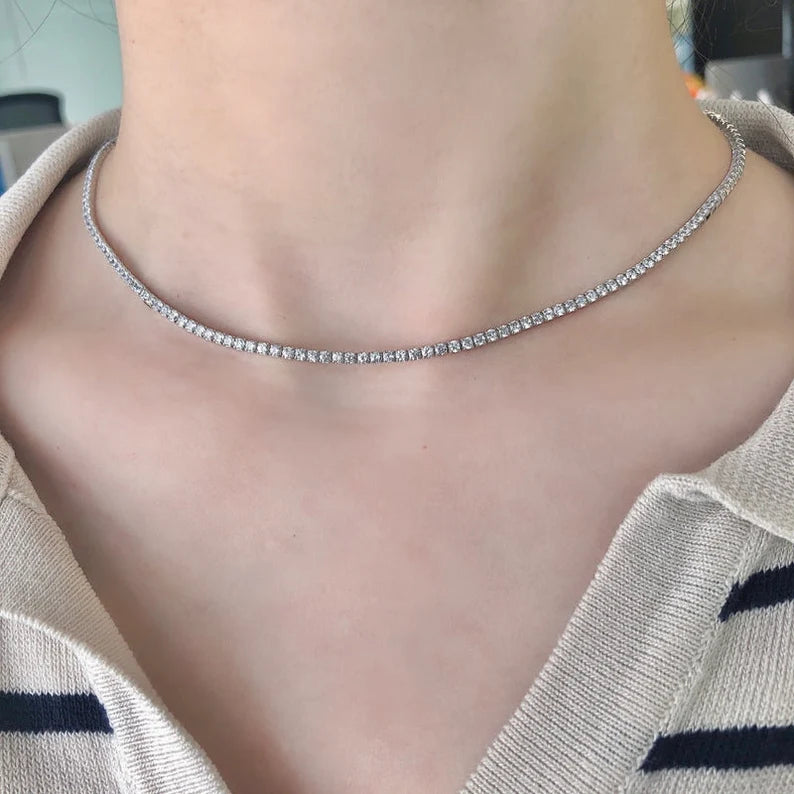 2mm Moissanite Tennis Chain