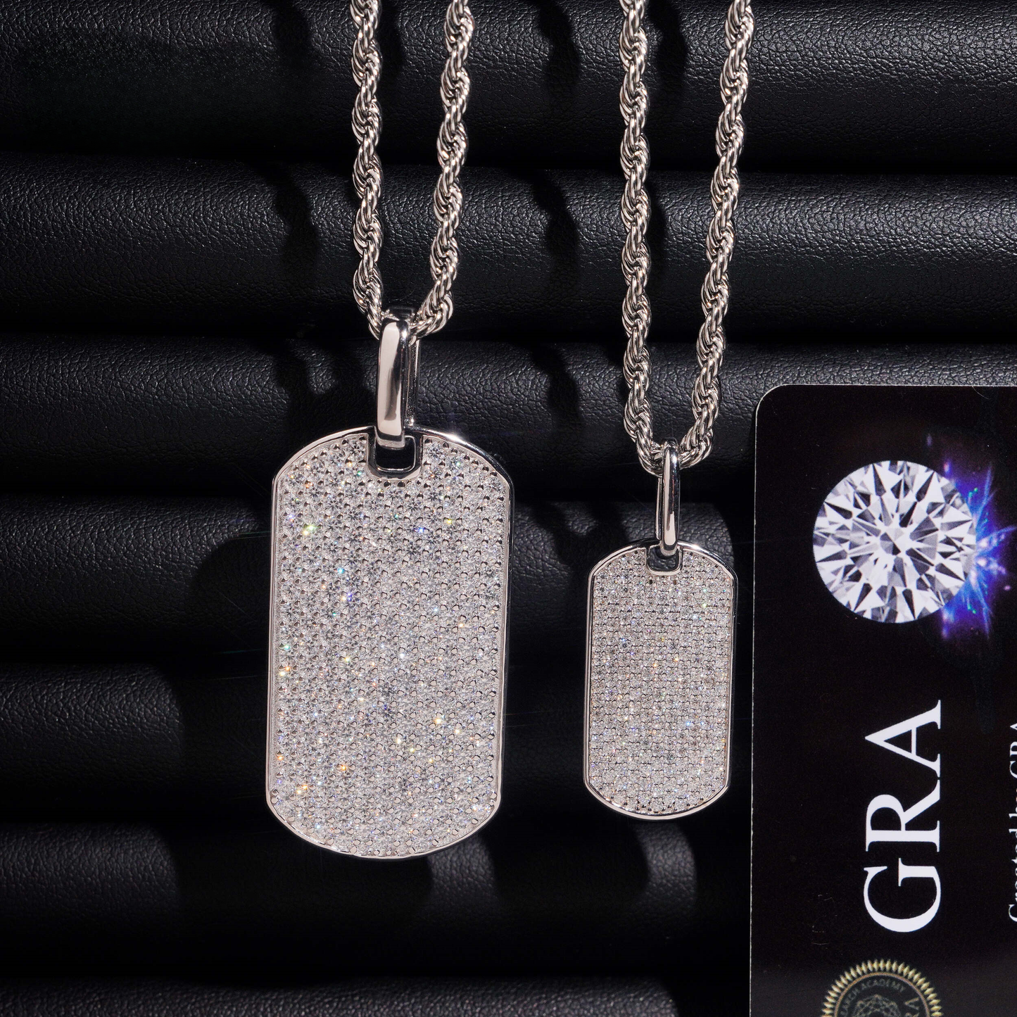 Moissanite Tag Pendant