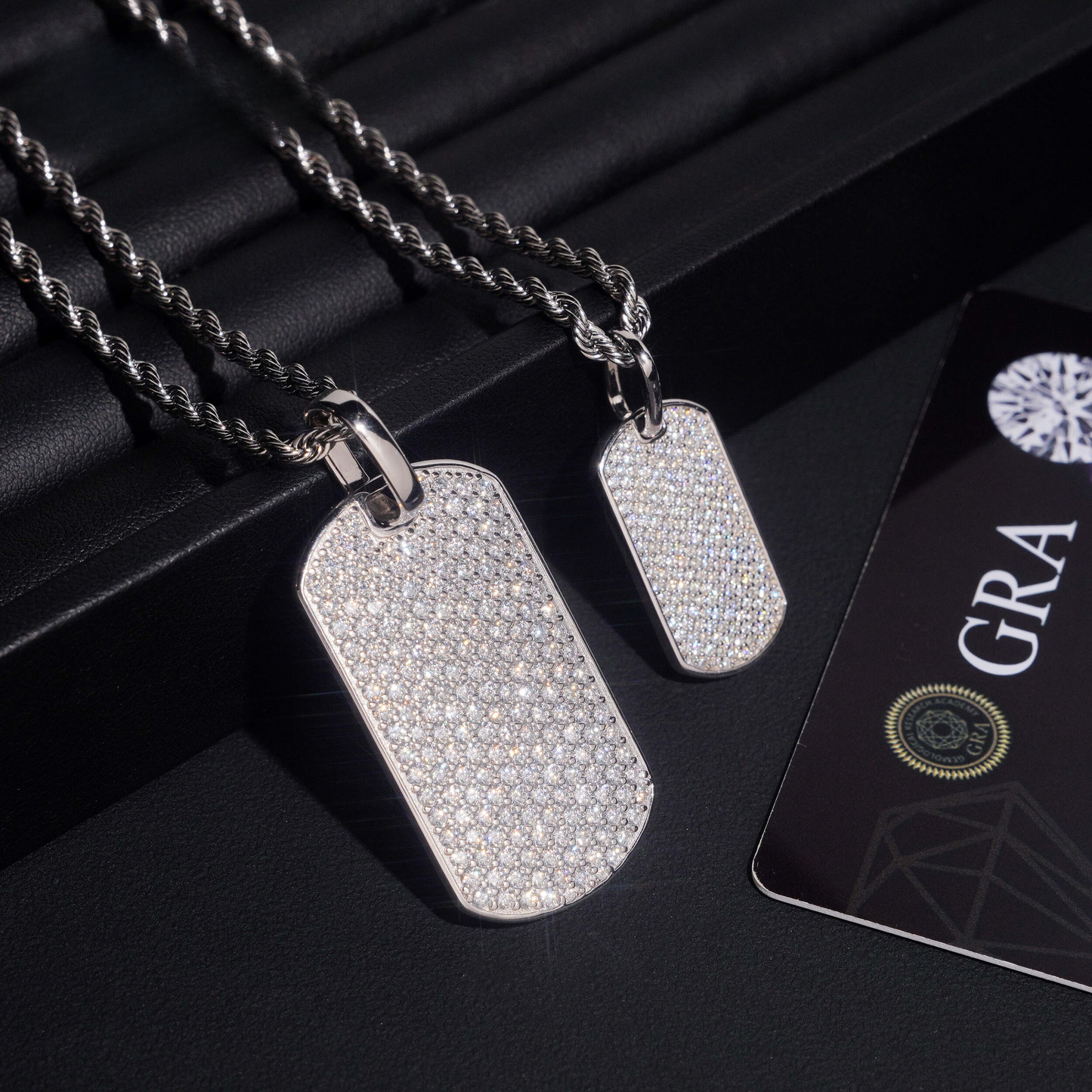 Moissanite Tag Pendant