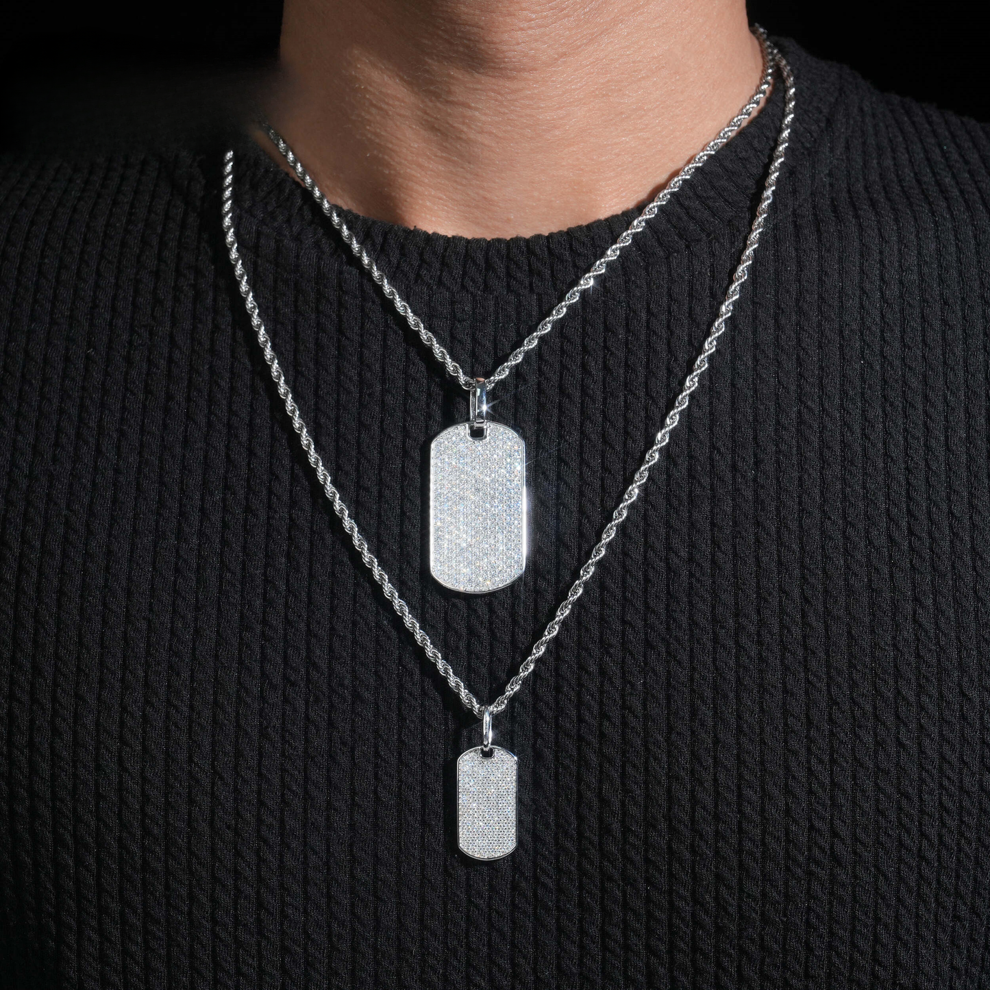 Moissanite Tag Pendant