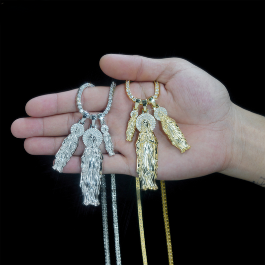 Moissanite Mary Pendant