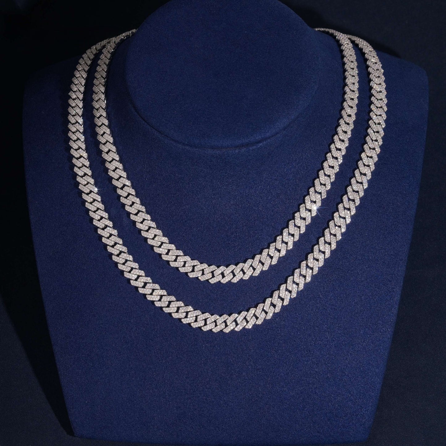 8MM Moissanite Cuban Link Chain/Bracelet